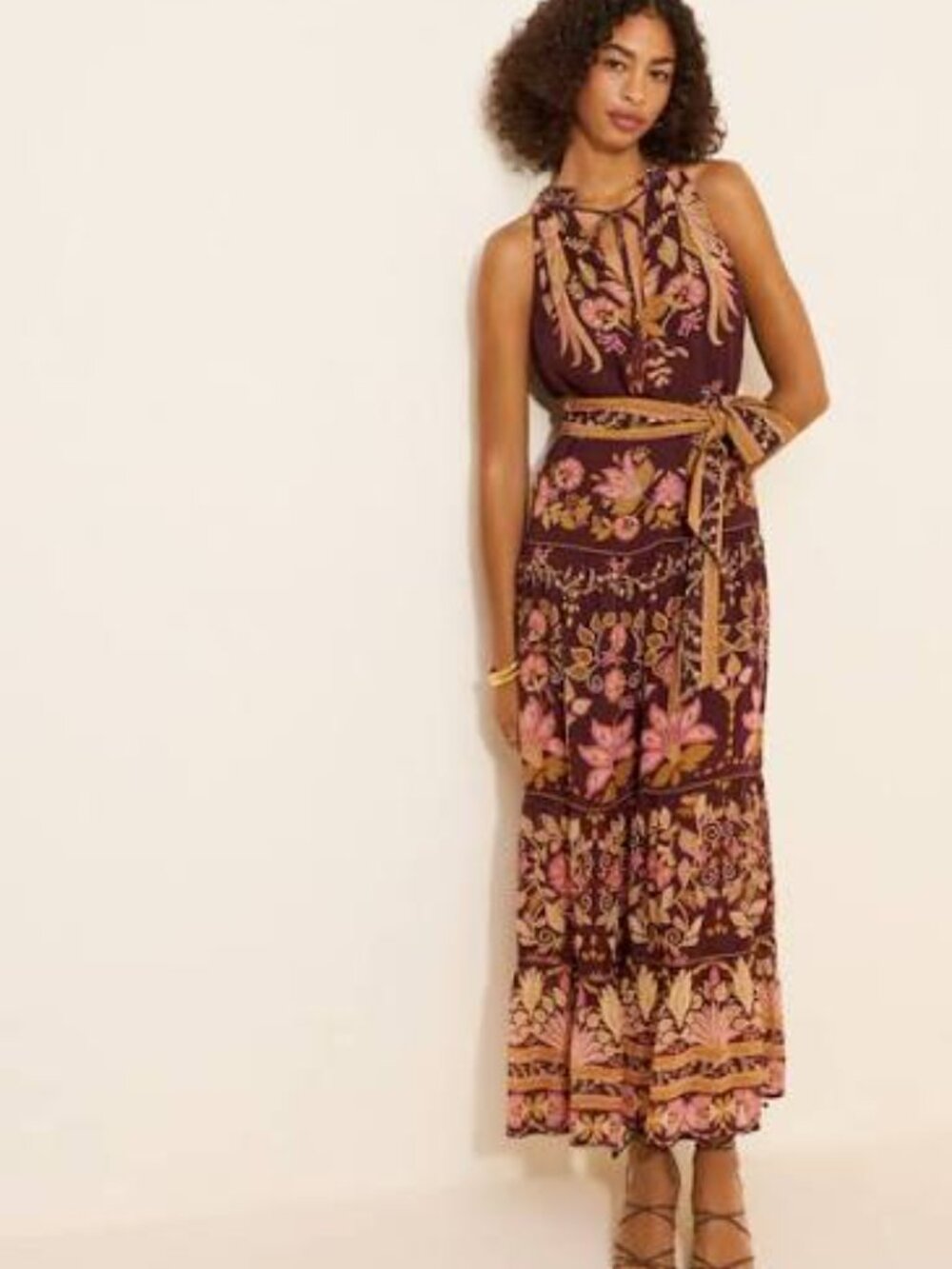 NWOT FARM Rio Bella Waist Tie Maxi - Picture 2 of 5